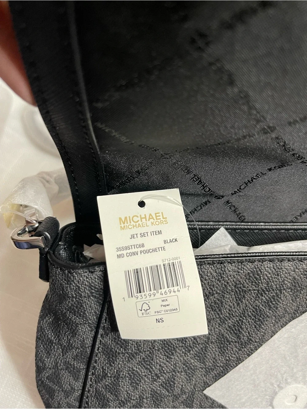 Michael Kors Jet Set Medium Signature Logo Crossbody Bag NWT